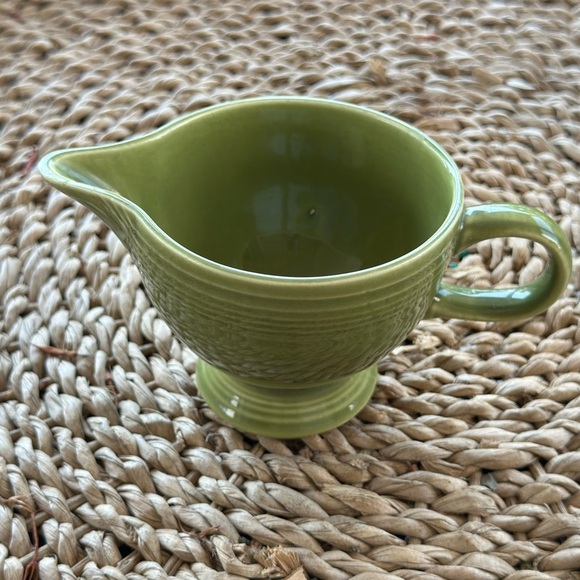 Fiesta Green Ceramic Creamer - Picture 2 of 4